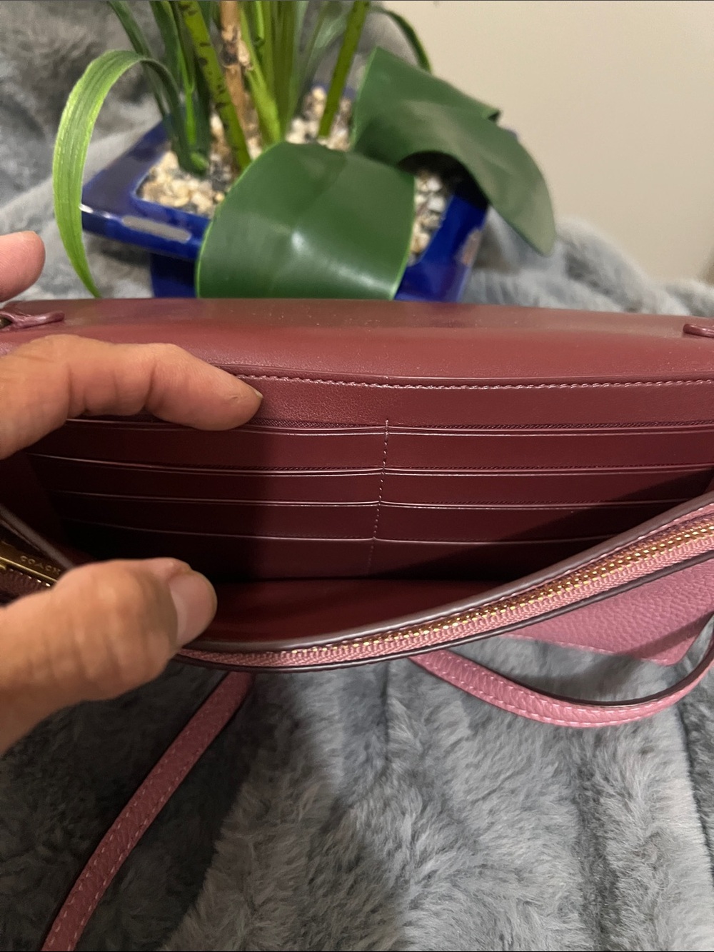 COACH Hayden Foldover Pink Crossbody Clutch NWOT retail $225 - Picture 7 of 8